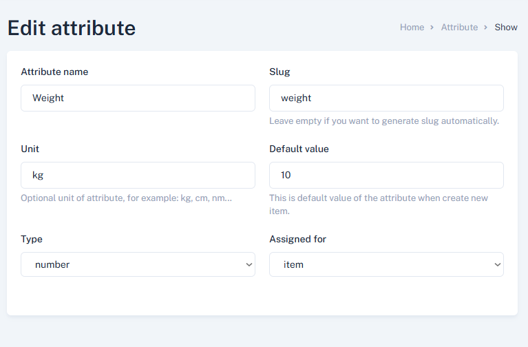 attributes